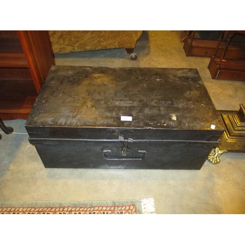 646 - Vintage Metal Trunk