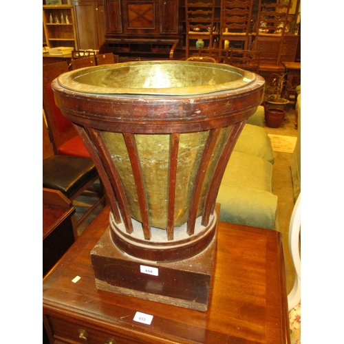 654 - Mahogany and Brass Jardinière