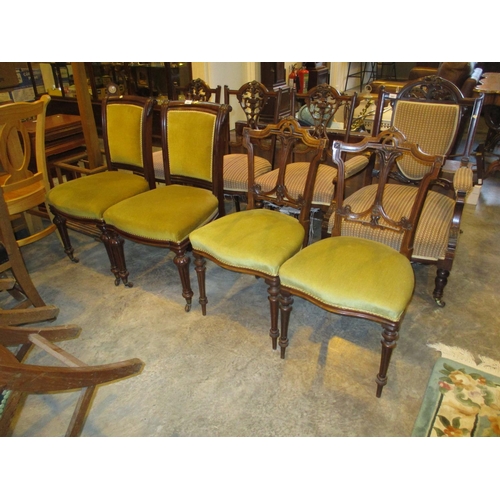 663 - Two Pairs of Victorian Chairs