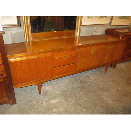 729 - Mid 20th Century Greaves & Thomas Teak Long John Sideboard, 220cm