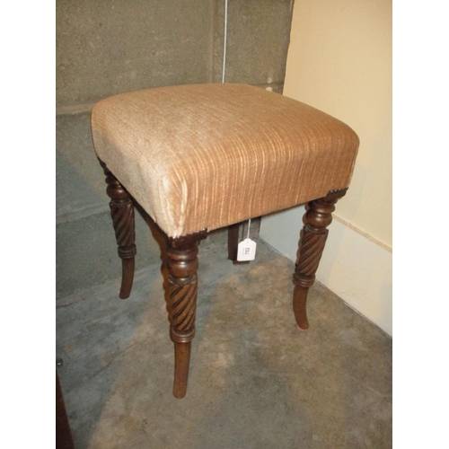 752 - Early 19th Century Mahogany Spiral Leg Stool