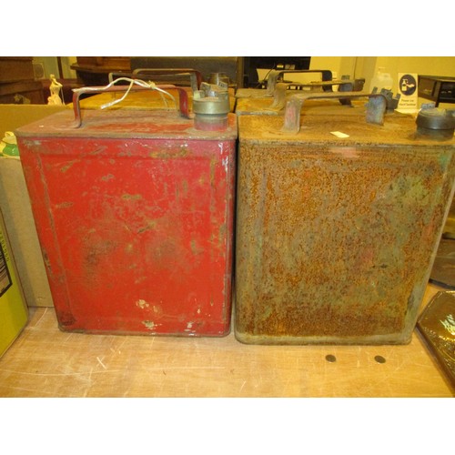 58 - Eight Vintage Petrol Cans