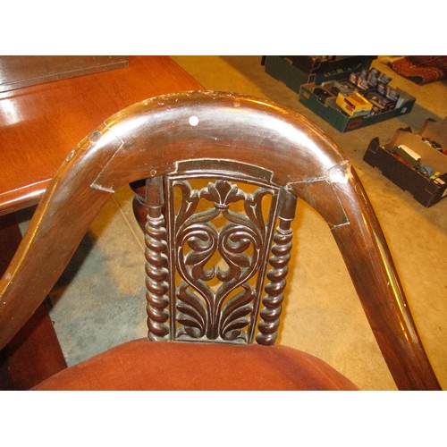 672 - Victorian Double Curved Back Parlour Settee