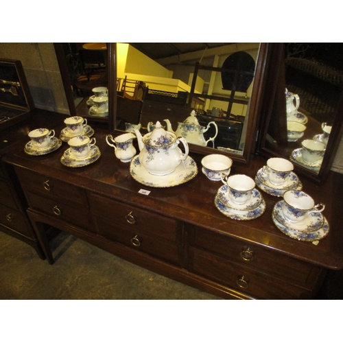 111 - Royal Albert Moonlight Rose 22 Piece Tea Set