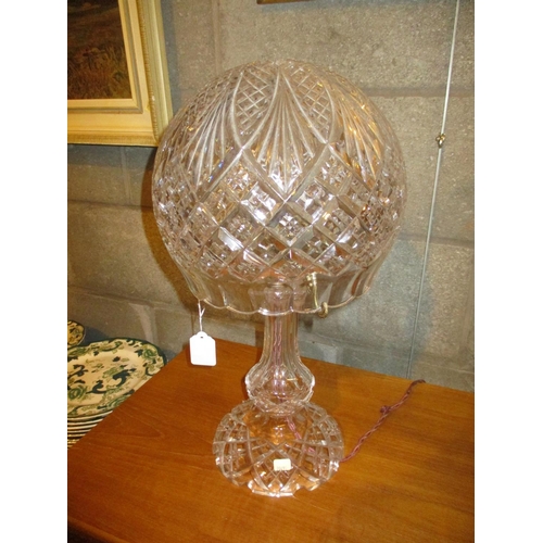 119 - Large Crystal Table Lamp, 43cm high