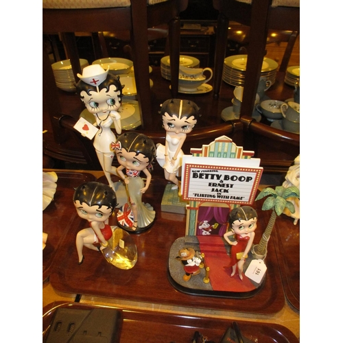 161 - Two Danbury Mint Betty Boop Figures and 3 Others