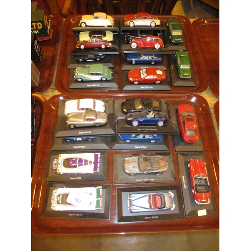 183 - Collection of 26 Die Cast Jaguar Cars