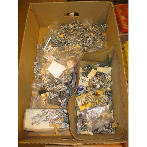 212 - Box of Metal Model Soldiers etc