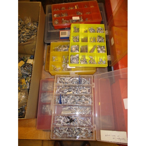 213 - Seven Plastic Boxes of Metal Model Soldiers etc