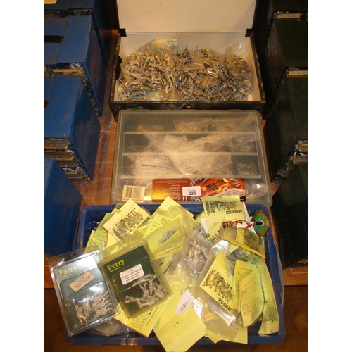 223 - Three Boxes of Metal Model Soldiers etc