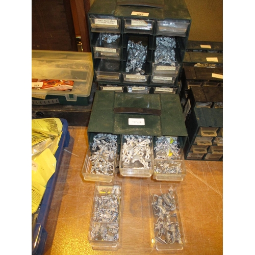 224 - Four Plastic Boxes of Metal Model Soldiers etc