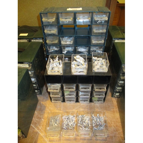 225 - Four Plastic Boxes of Metal Model Soldiers etc