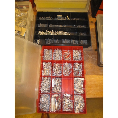 228 - Four Plastic Boxes of Metal Model Soldiers etc