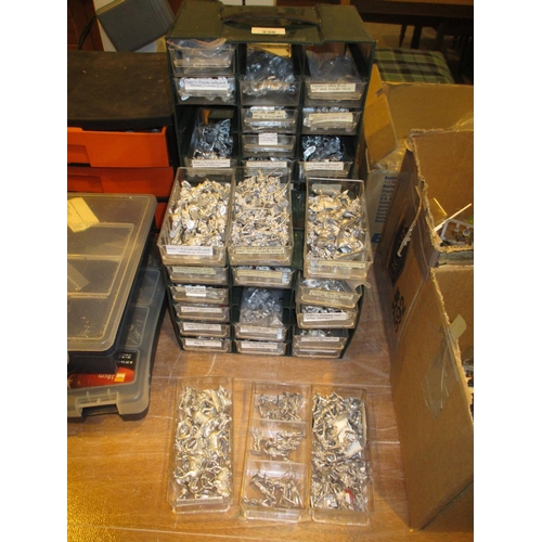 230 - Four Plastic Boxes of Metal Model Soldiers etc