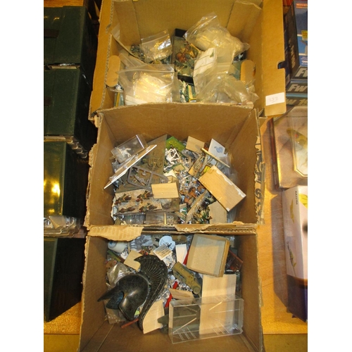 231 - Three Boxes of Metal Model Soldiers etc