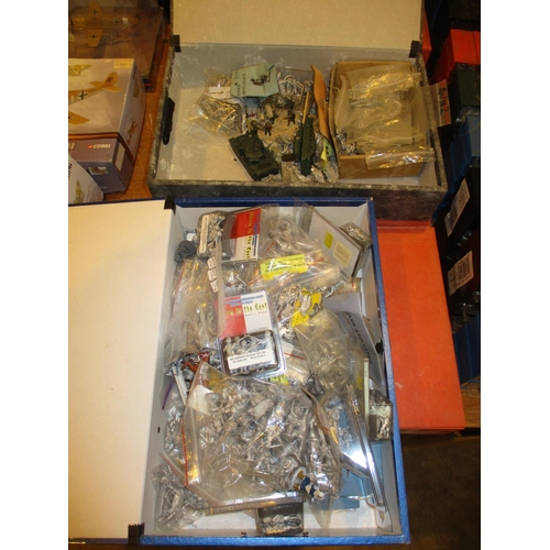 233 - Six Boxes of Metal Model Soldiers etc