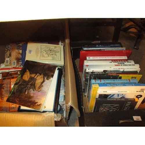 244 - Two Boxes of Books Wars, Battles etc