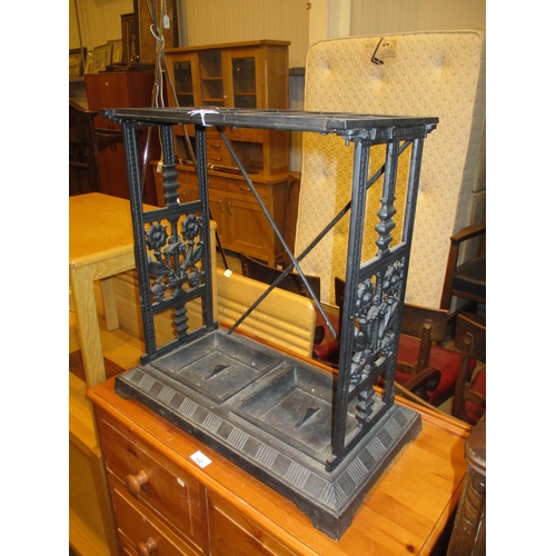 258 - Cast Metal Stick Stand, reputed to be from Arbroath Library