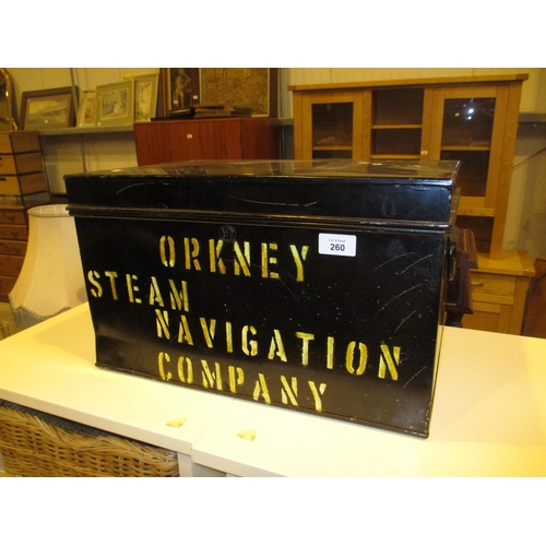 260 - Deed Box From Orkney Steam Navigation Company