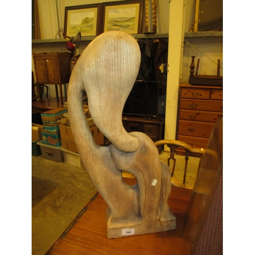 266 - Thomas Symington Halliday, Carved Wood Sculpture, 56cm