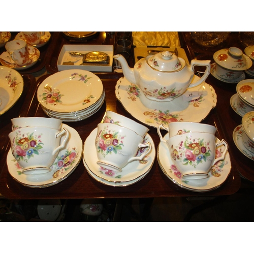 81 - Coalport June Time 20 Piece Tea Set