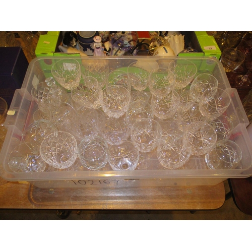 95 - Box of Crystal Wine Goblets etc