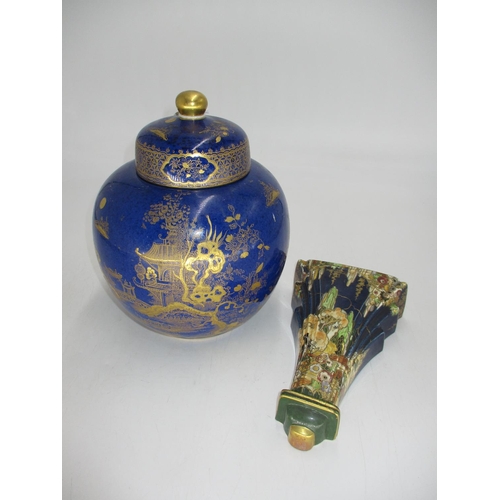 294 - Royal Winton Wall Vase and Wilton Ware Ginger Jar