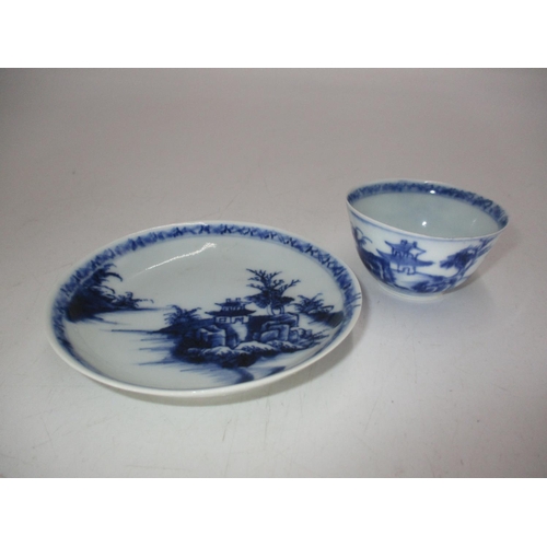 303 - 18th Century Nanking Cargo Tea Bowl and Saucer