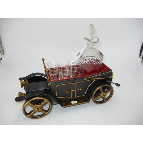 304 - Vintage Musical Car Liqueur Set