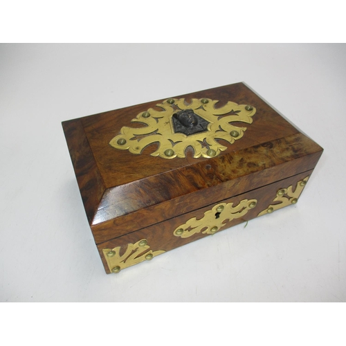 314 - Victorian Figured Walnut Jewel Box