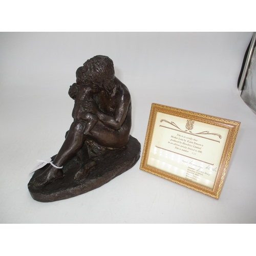 317 - Karin Jonzen, Heredities Sculpture of Mother Love, No. 430/500, with certificate