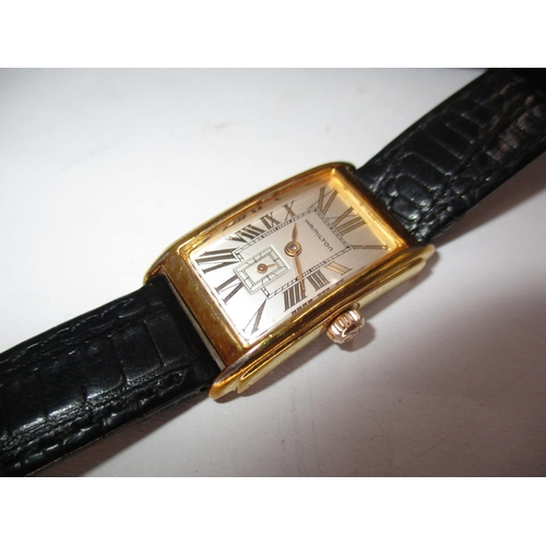 351 - Ladies Hamilton 6162 Gold Plated Watch with Box and Certificate