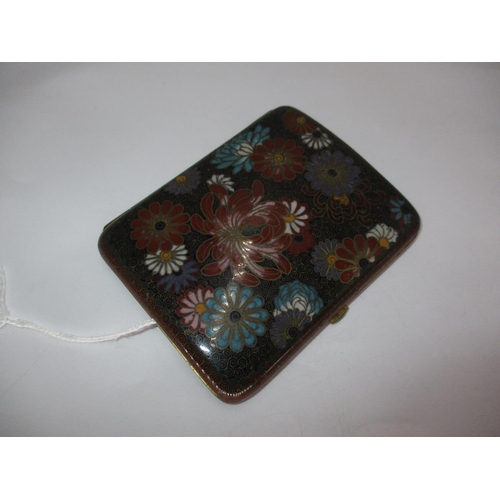 422 - Cloisonne Enamel Cigarette Case