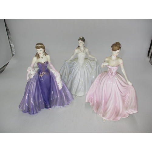 429 - Three Compton & Woodhouse Coalport Figures, The Rose Ball 2899/7500, CW548, Beth 1752/2000, CW494, L... 