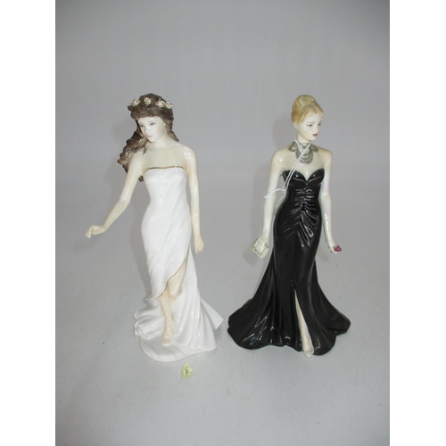 430 - Two Compton & Woodhouse Royal Doulton Figures, A New Dawn 131/4950, CW490, Black Gown 1030/7500, CW5... 