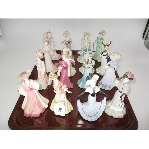 449 - Sixteen Compton & Woodhouse Coalport Figures