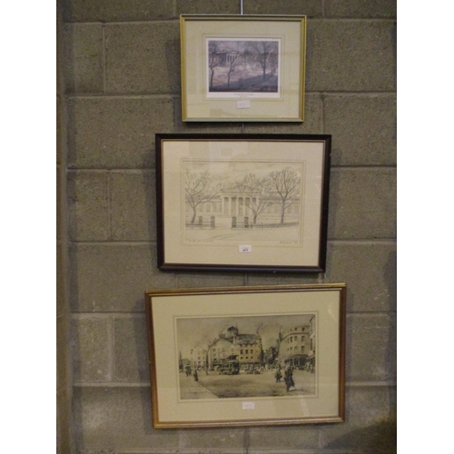 477 - James McIntosh Patrick and DP MacDonald Prints of The High School of Dundee, along with a CGL Philli... 