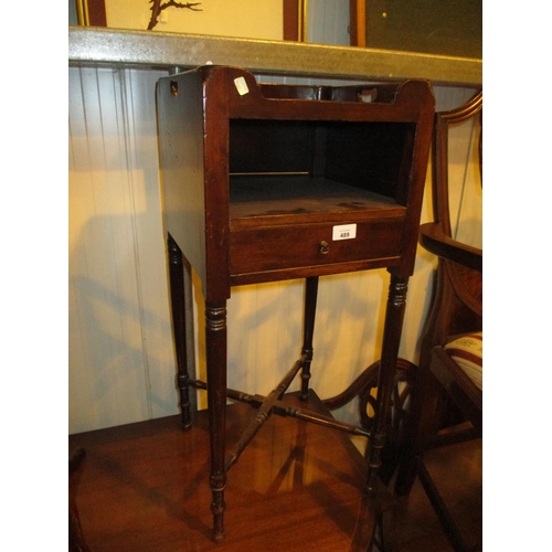 489 - Mahogany Bedside Table