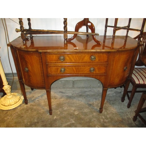 490 - Inlaid Mahogany Sideboard, 154cm