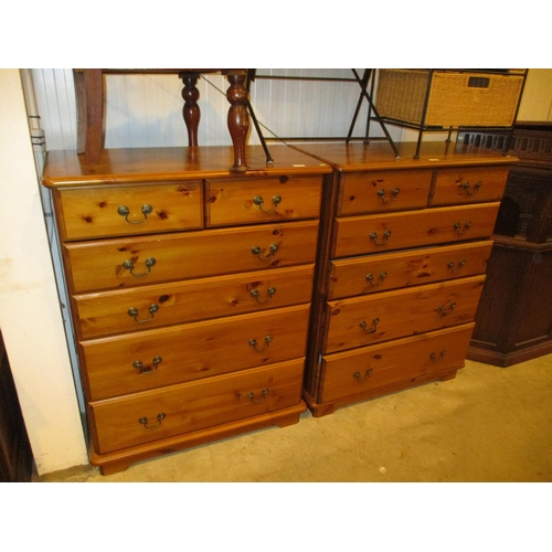 495 - Two Modern Pine Chests of Drawers, 83cm each