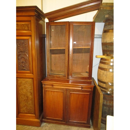 503 - Victorian Cabinet Bookcase, 95cm