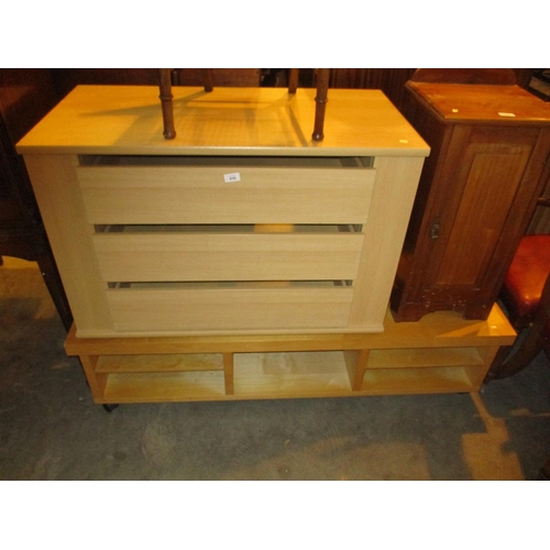 510 - Modern Chest of 3 Drawers and an Entertainment Unit