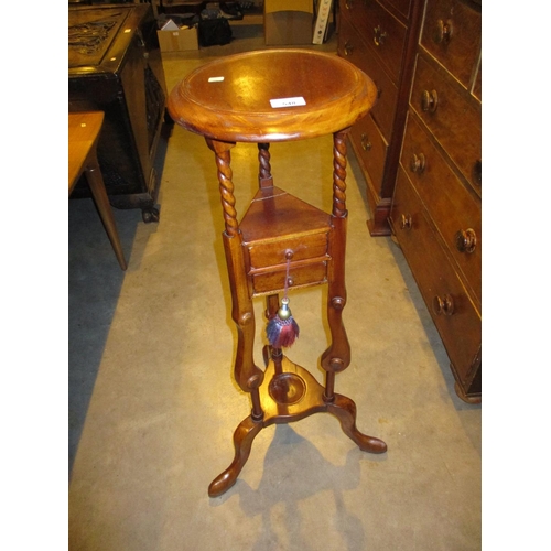 548 - Mahogany Tripod Plant Stand