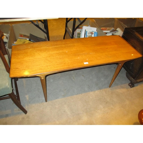 550 - Mid 20th Century Teak Coffee Table, 130x47cm