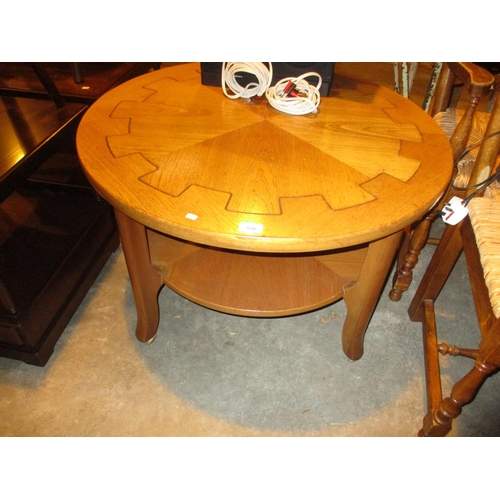 578 - Circular Teak Coffee Table, 87cm