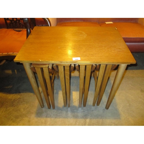 598 - Teak Nest of 5 Tables