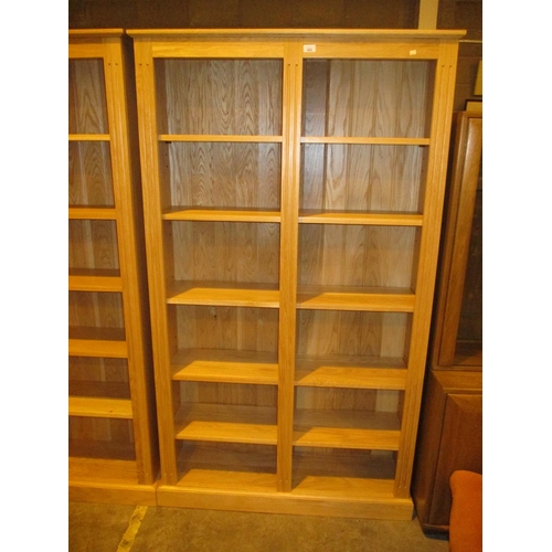 620 - Tall Light Oak Bookshelves, 103cm