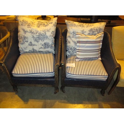 634 - Pair of Early 20th Century Tub Chairs