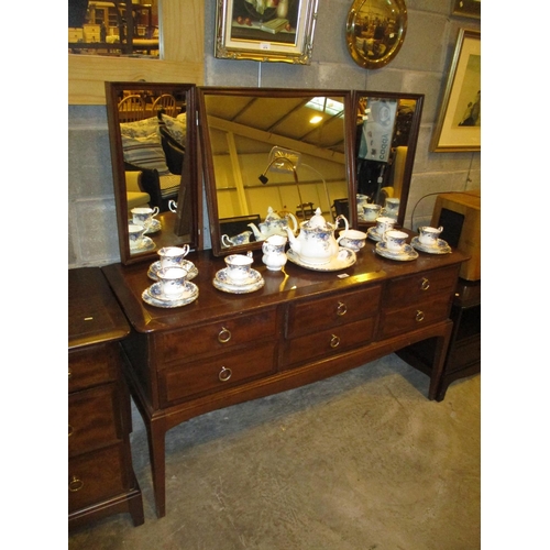 649 - Stag Minstrel 6 Drawer Dressing Table, 130cm