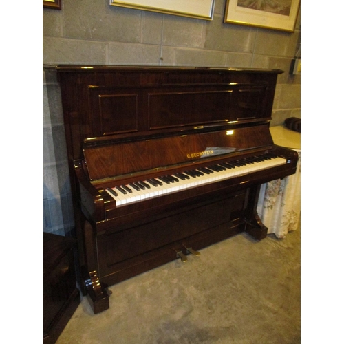 652 - C. Bechstein Berlin Upright Piano No. 60433, one caster off (description change 18.11.23)